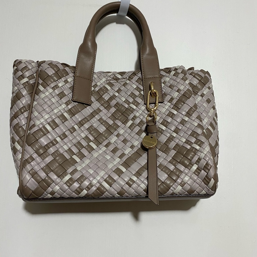 Calvin Klein Alysha Satchel Hand Bag.